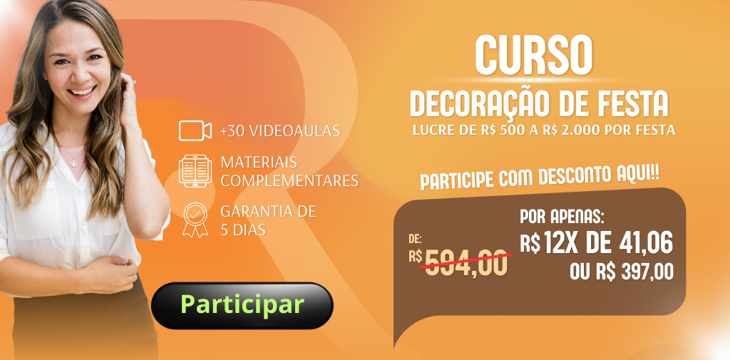 Curso de Decoração de Festa